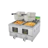 Direct sales from the source factory of stainless steel desktop single-cylinder fryers with lifting capacity and intelligent electric fryers for commercial use Item Picture